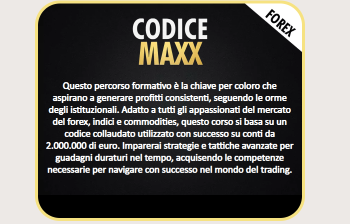 Codice Maxx Lifetime - Max Mereghetti