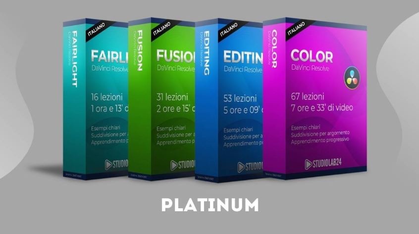 DaVinci Resolve (PLATINUM FULL) - Studiolab24 Academy