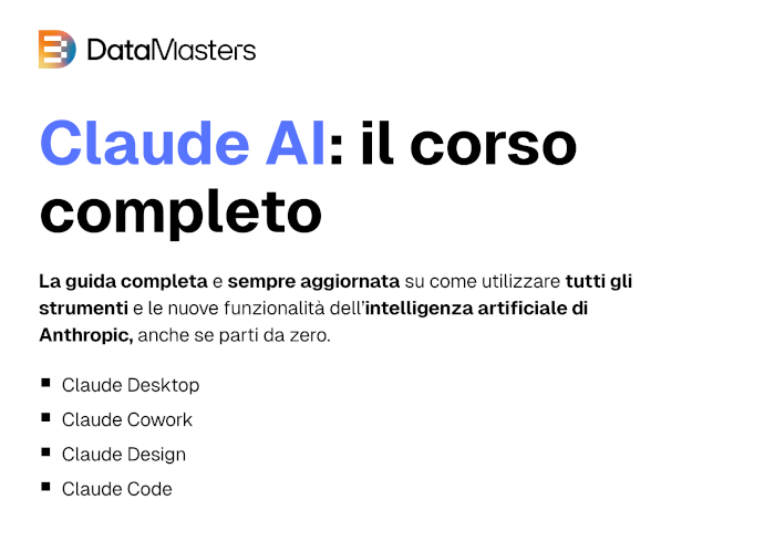 Claude AI- il corso completo – Data Masters