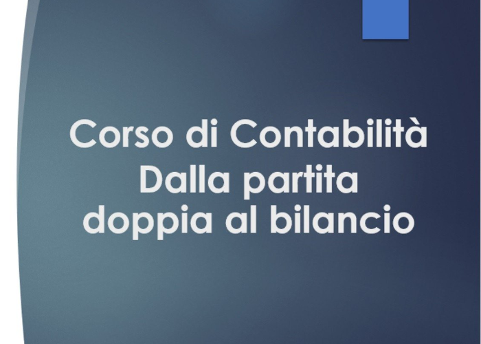 Dalla Partita Doppia al Bilancio – Giovanni Trizza